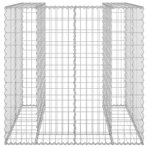 Gabionowa osłona kosza na śmieci, stal, 110x100x110 cm Lumarko!