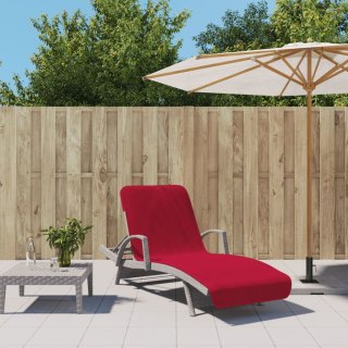 Ręczniki plażowe, 2 szt., bordowe, 75x200 cm, tkanina, 400 g/m² Lumarko!