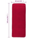 VidaXL Ręczniki plażowe, 6 szt., bordowe, 60x135 cm, tkanina, 400 g/m²