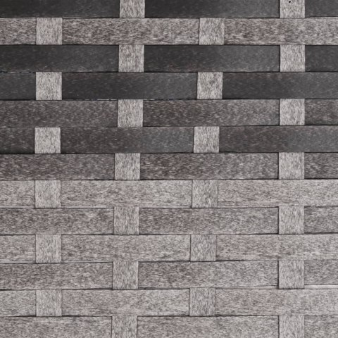 VidaXL Rozkładany fotel do ogrodu, z poduszkami, szary, polirattan