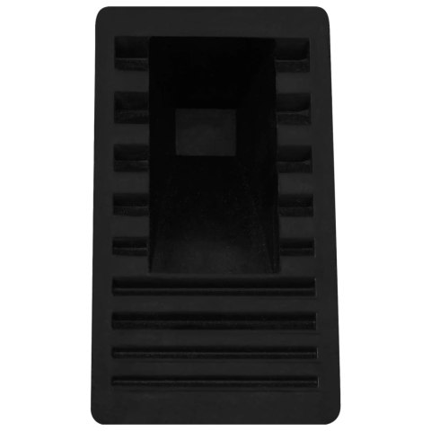 Kliny pod koła samochodu, 4 szt., 16x9x9 cm, gumowe