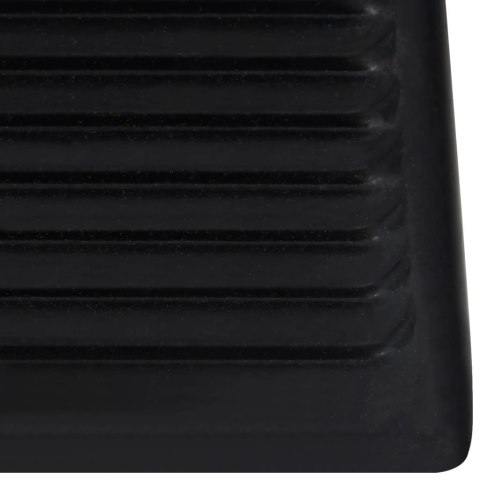 Kliny pod koła samochodu, 4 szt., 16x9x9 cm, gumowe