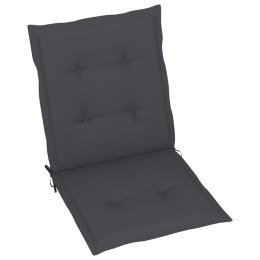 VidaXL Poduszki na krzesła ogrodowe, 6 szt., antracytowe, 100x50x3 cm