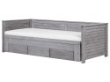 Łóżko wysuwane drewniane 90 x 200 cm szare CAHORS Lumarko!
