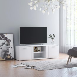 VidaXL Szafka pod TV, biała, 120x34x37 cm, płyta wiórowa