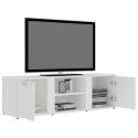 VidaXL Szafka pod TV, biała, 120x34x37 cm, płyta wiórowa