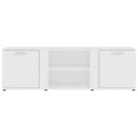 VidaXL Szafka pod TV, biała, 120x34x37 cm, płyta wiórowa