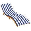 Poduszka na leżak, niebiesko-białe paski, tkanina Oxford Lumarko!