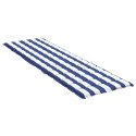Poduszka na leżak, niebiesko-białe paski, tkanina Oxford Lumarko!