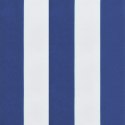 VidaXL Poduszka na leżak, niebiesko-białe paski, tkanina Oxford