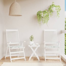 VidaXL Poduszki na krzesła ogrodowe, 2 szt., wzór w liście, 50x50x3 cm