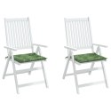 Poduszki na krzesła ogrodowe, 2 szt., wzór w liście, 50x50x3 cm Lumarko!
