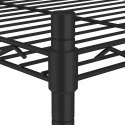 VidaXL 3-poziomowy regał na kółkach, 60x35x81 cm, czarny, 150 kg