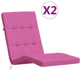 Poduszki na leżaki, 2 szt., różowe, tkanina Oxford Lumarko!
