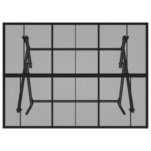 VidaXL Składany stół ogrodowy, antracytowy, 110x80x72 cm, stal