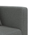 VidaXL Sofa rozkładana L, ciemnoszara, 275x140x70 cm, tkanina