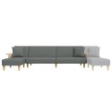 Sofa rozkładana L, ciemnoszara, 279x140x70 cm, tkanina Lumarko!