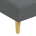 Sofa rozkładana L, ciemnoszara, 279x140x70 cm, tkanina Lumarko!