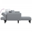 Sofa rozkładana L, jasnoszara, 275x140x70 cm, tkanina Lumarko!