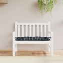 Poduszka na ławkę ogrodową, czarna w kratkę, 110x50x7 cm Lumarko!