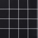 VidaXL Poduszka na ławkę ogrodową, czarna w kratkę, 110x50x7 cm