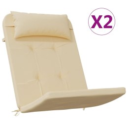 Poduszki na krzesła Adirondack, 2 szt., beżowe, tkanina Oxford Lumarko!
