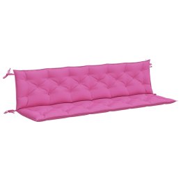 Poduszki na ławki ogrodowe, 2 szt., różowe, 200x50x7 cm Lumarko!
