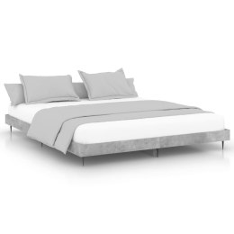 VidaXL Rama łóżka, szarość betonu, 150x200 cm, materiał drewnopochodny