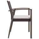 Krzesła ogrodowe z poduszkami, 6 szt., brązowe, 56,5x57x83 cm Lumarko!