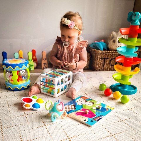 WOOPIE Kulodrom Tor Kulkowy Zestaw Spirala + 3 Kulki Lumarko!