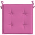 Poduszki na krzesła ogrodowe, 4 szt., różowe, 40x40x3 cm Lumarko!