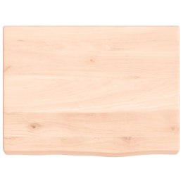 VidaXL Półka, 40x30x4 cm, surowe lite drewno dębowe