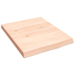 VidaXL Półka, 40x50x4 cm, surowe lite drewno dębowe