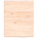 VidaXL Półka, 40x50x6 cm, surowe lite drewno dębowe