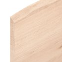 VidaXL Półka, 40x60x2 cm, surowe lite drewno dębowe
