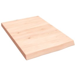 Półka, 40x60x4 cm, surowe lite drewno dębowe Lumarko!