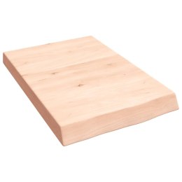 VidaXL Półka, 40x60x6 cm, surowe lite drewno dębowe