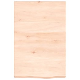 Półka, 40x60x6 cm, surowe lite drewno dębowe Lumarko!