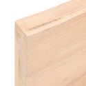 Półka, 60x20x6 cm, surowe lite drewno dębowe Lumarko!