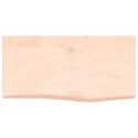 Półka, 60x30x6 cm, surowe lite drewno dębowe Lumarko!
