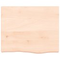 Półka, 60x50x6 cm, surowe lite drewno dębowe Lumarko!