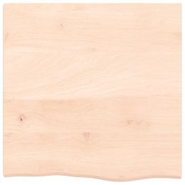 Półka, 60x60x2 cm, surowe lite drewno dębowe Lumarko!