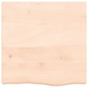 Półka, 60x60x6 cm, surowe lite drewno dębowe Lumarko!