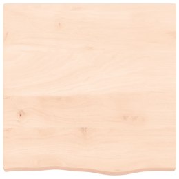 VidaXL Półka, 60x60x6 cm, surowe lite drewno dębowe