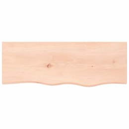 VidaXL Półka, 80x30x2 cm, surowe lite drewno dębowe