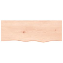 VidaXL Półka, 80x30x4 cm, surowe lite drewno dębowe