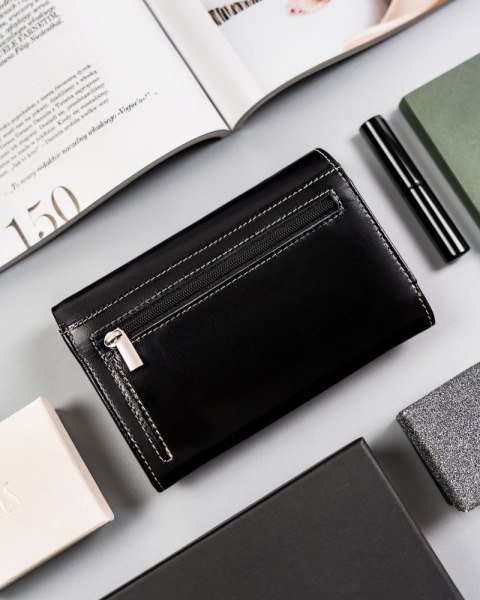 Duży portfel damski z bydlęcej skóry naturalnej — Cavaldi Lumarko!