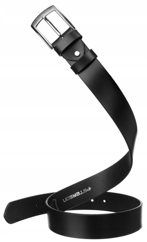 Skórzany pasek męski z klasyczną klamrą — Peterson Lumarko!