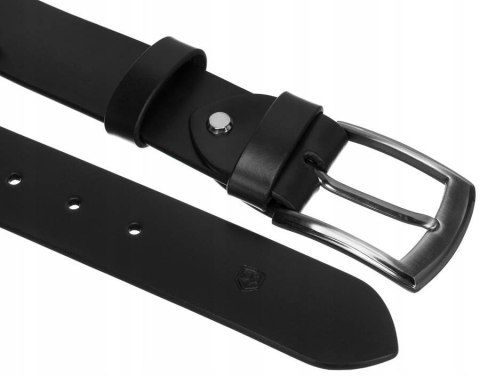 Skórzany pasek męski z klasyczną klamrą — Peterson Lumarko!