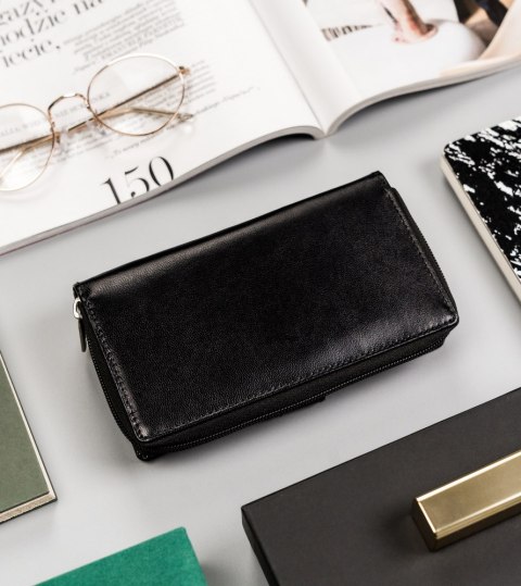 Pionowy portfel damski ze skóry naturalnej — Peterson Lumarko!